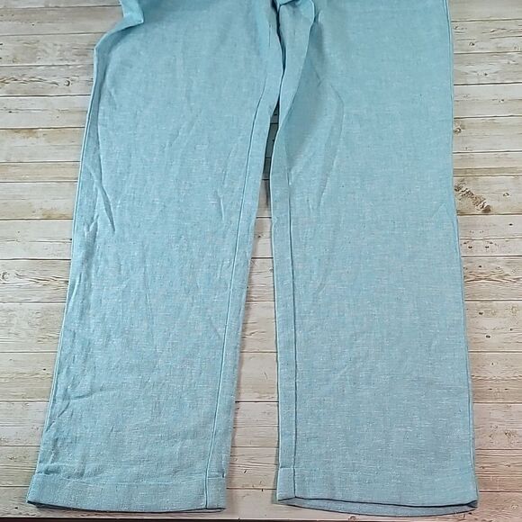 NEW NWT Charlie Paige Linen Pants Pull-On Drawstring 405439 Sizei Medium - Picture 4 of 9